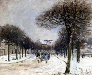 Alfred Sisley : Road from Saint-Germain to Marly